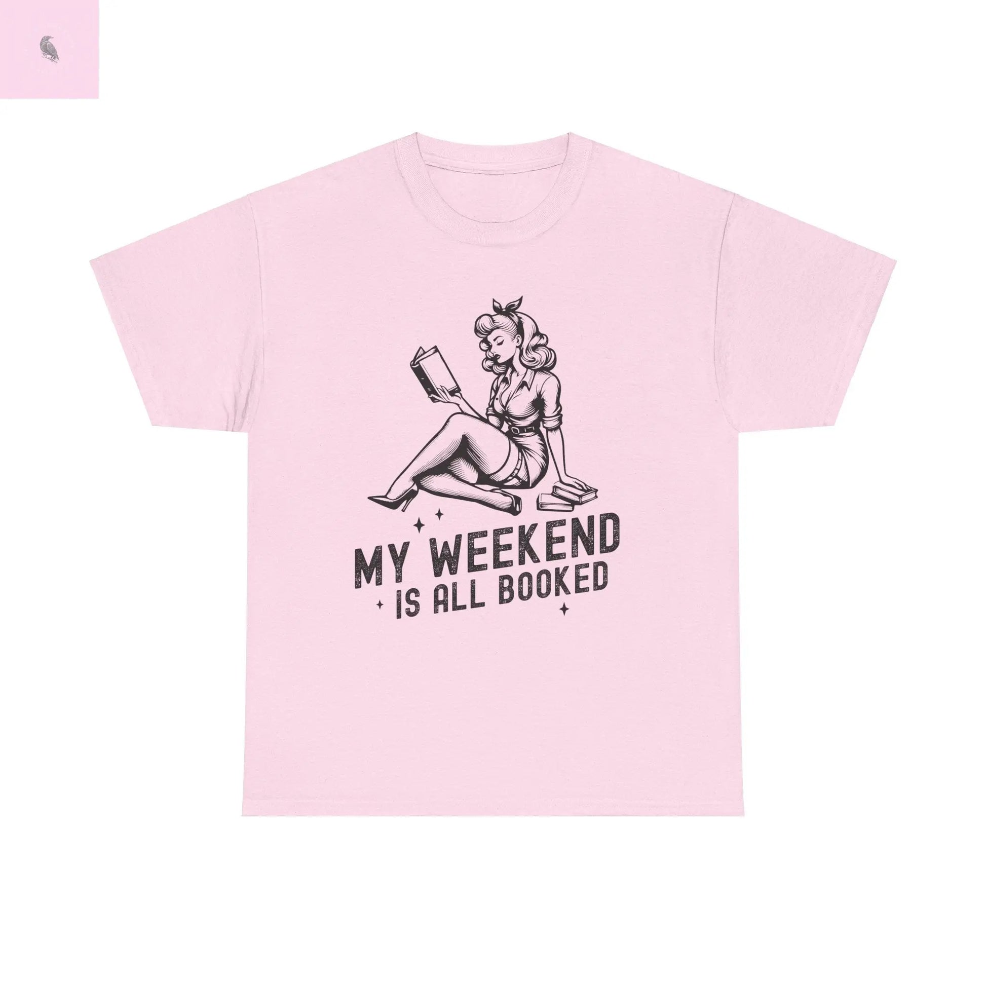 Book Lovers Tee - Pin Up Girl Book Gift Unisex Shirt the flirty crow