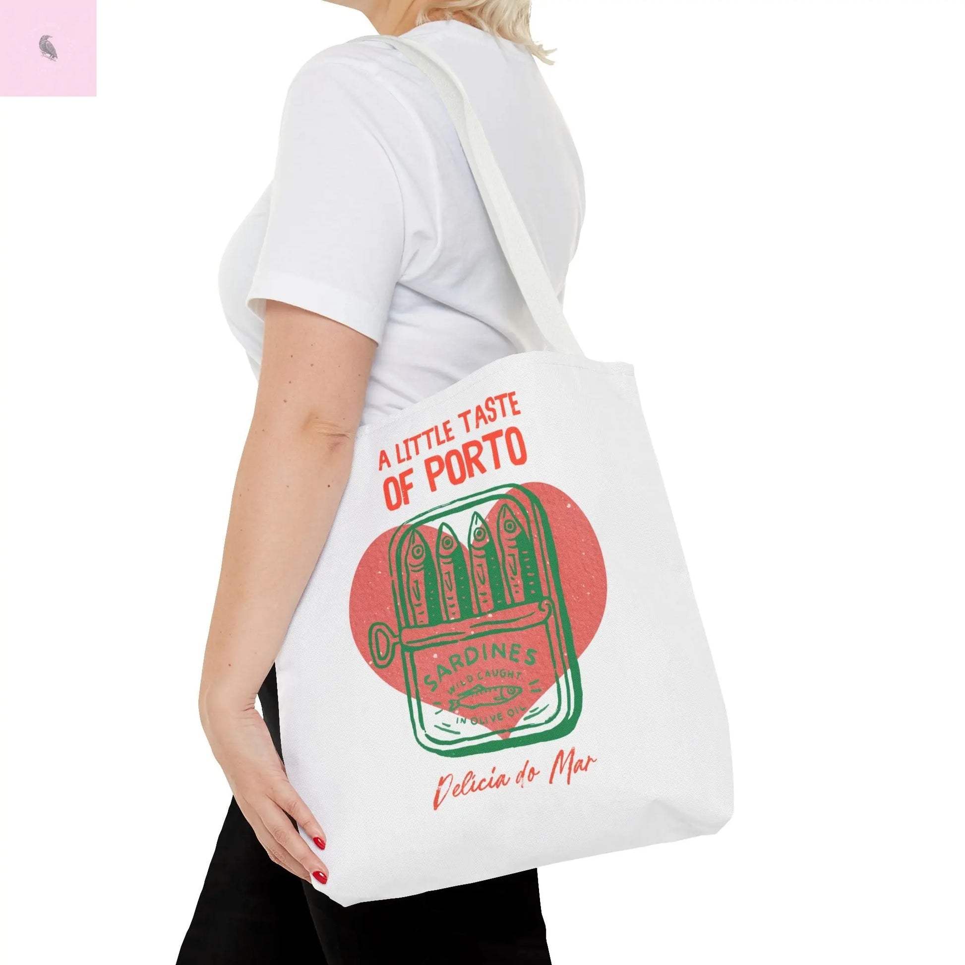 Porto-Inspired Tote Bag, Eco-Friendly Shopping Bag, Travel Tote, Gift for Food Lovers, Beach Bag, Everyday Carryall the flirty crow