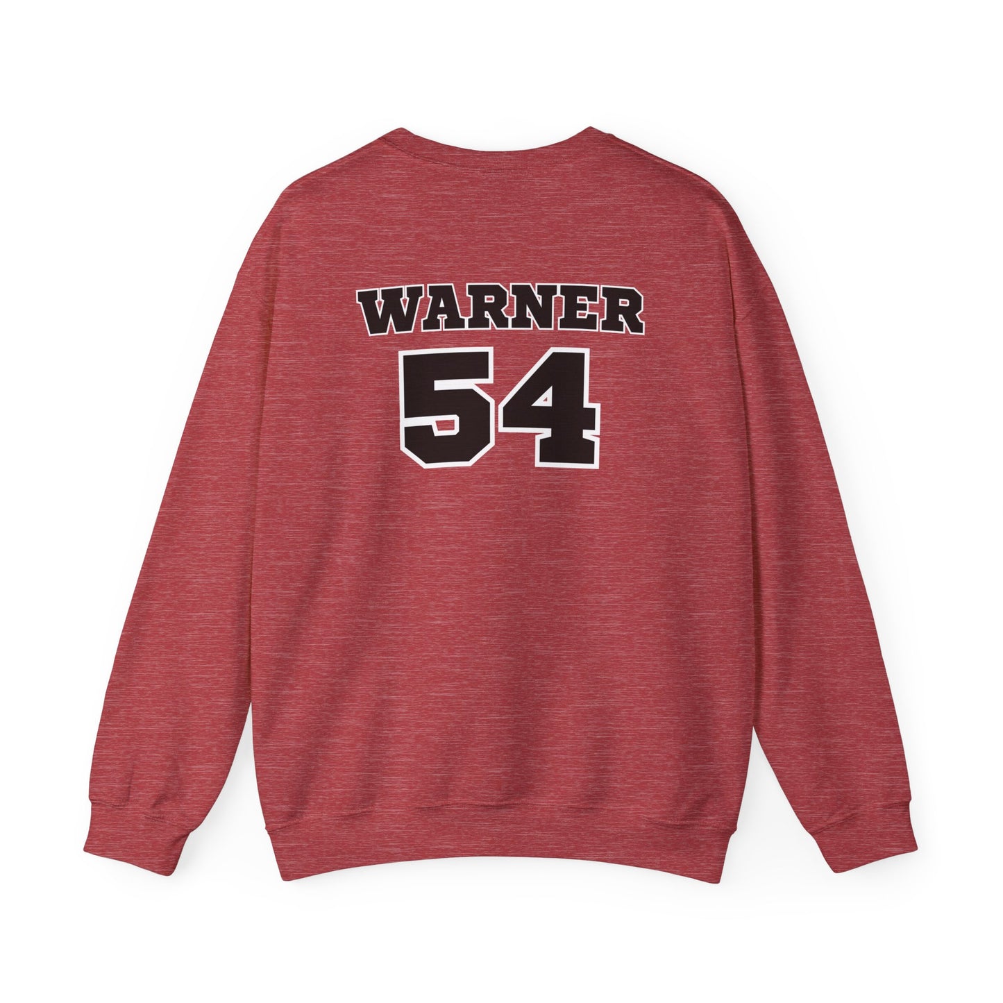 Faithful to the Bay Crewneck Sweatshirt, Personalized 'Warner 54' Team-Style Pullover