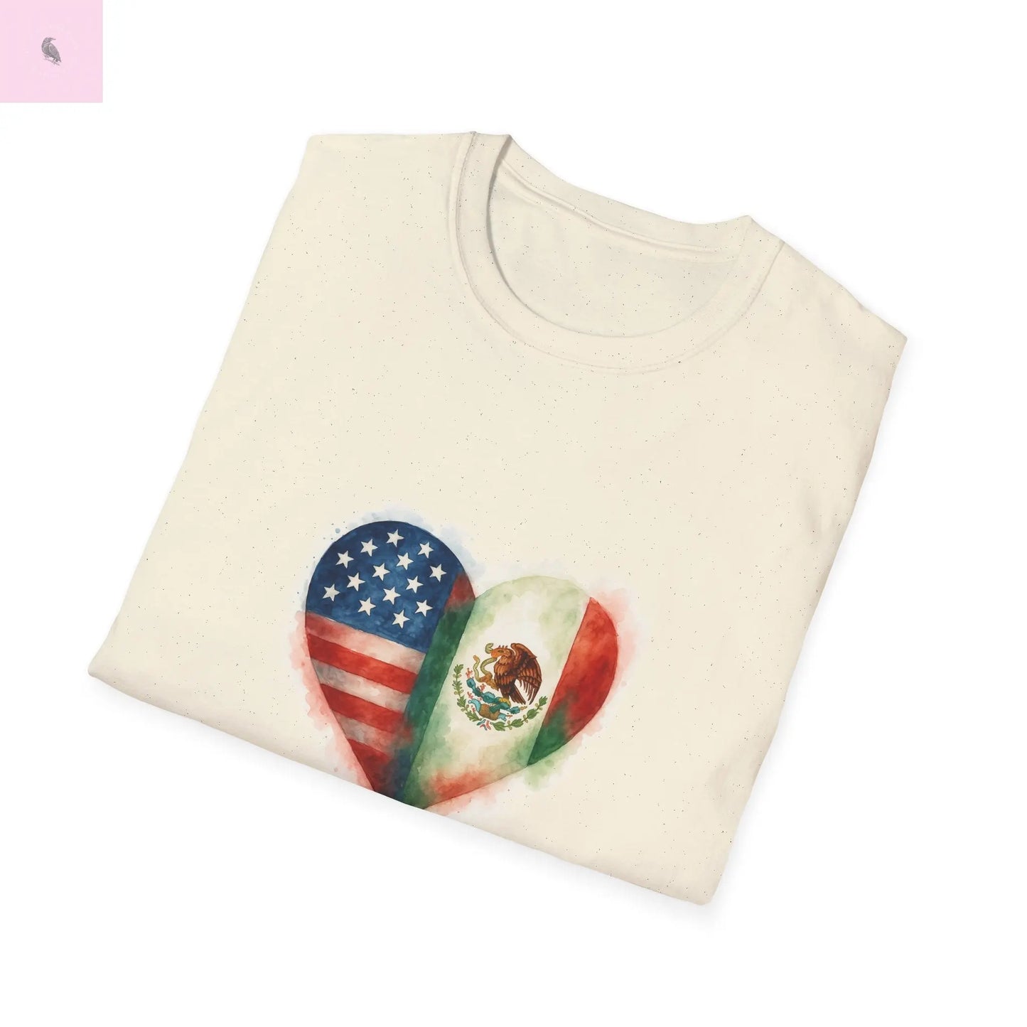 Hispanic Heritage Mexico America Flags Unisex T-Shirt The flirty crow
