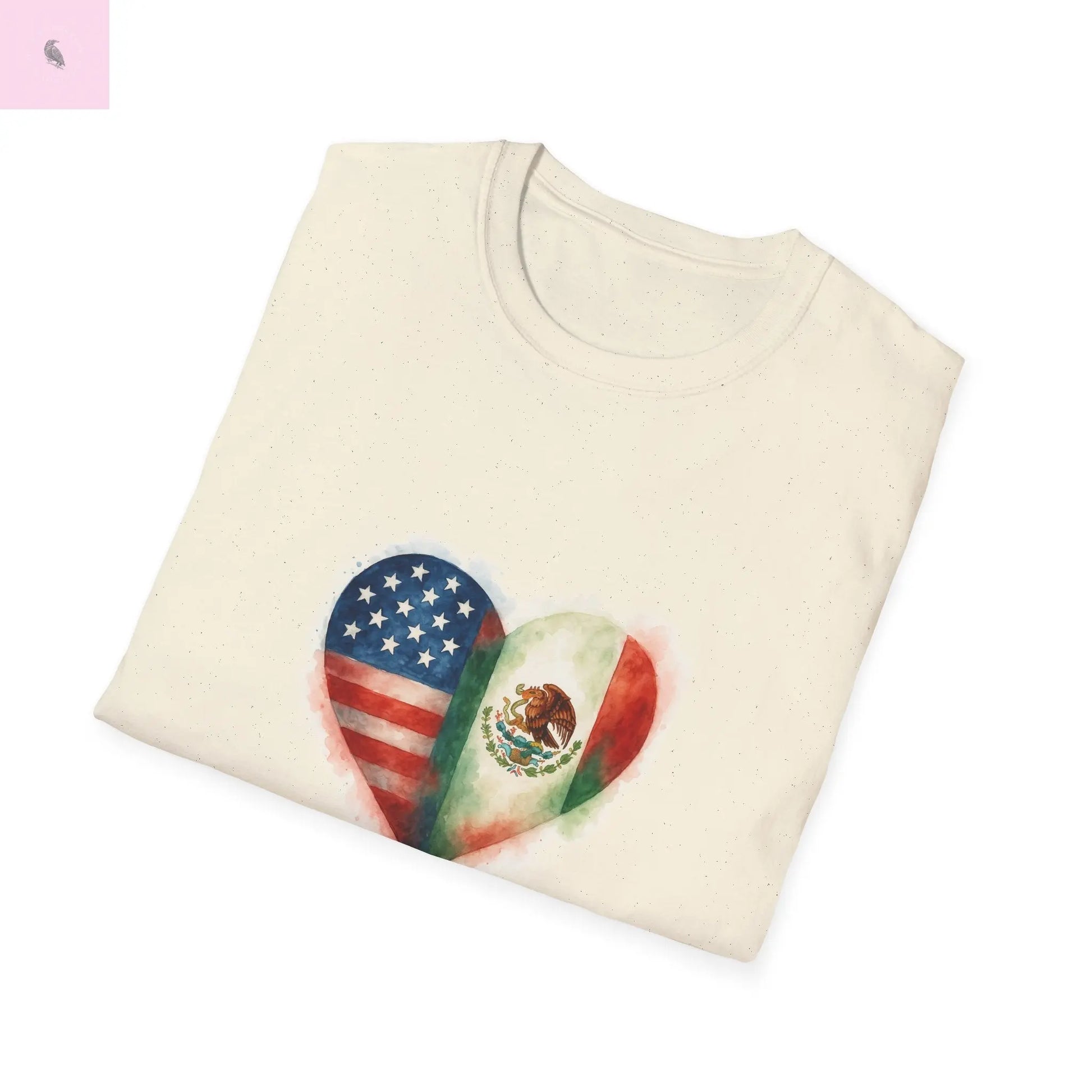 Hispanic Heritage Mexico America Flags Unisex T-Shirt The flirty crow