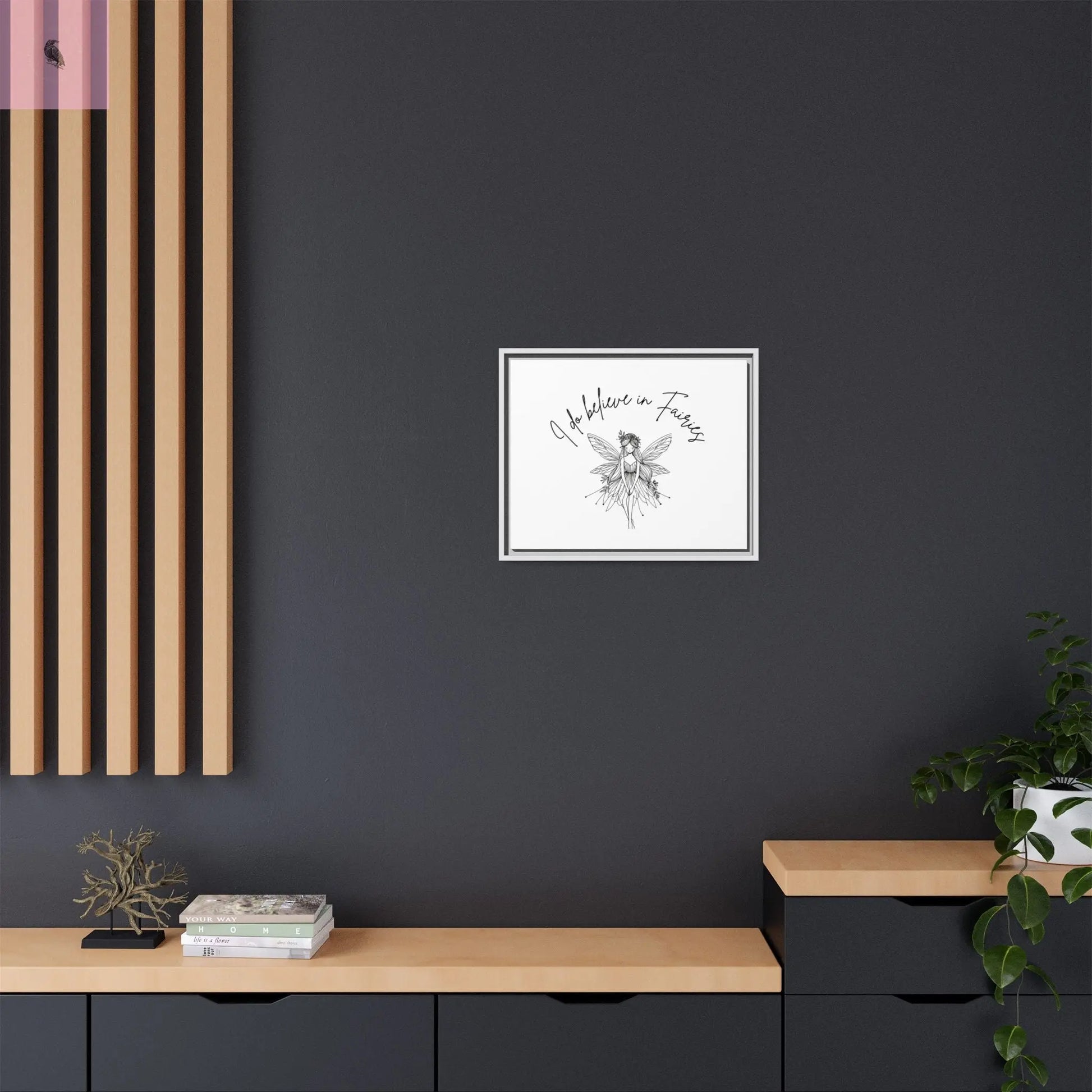Fairies Canvas, Framed (Multi-color) - The flirty crow