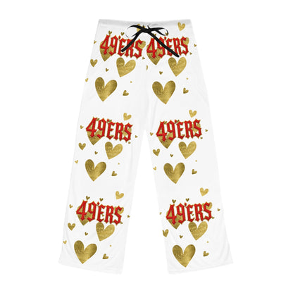 49er Fan Cotton  Pajama Pants for Game day The flirty crow