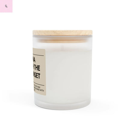 Sunset lover Frosted Glass Candle, 11oz the flirty crow