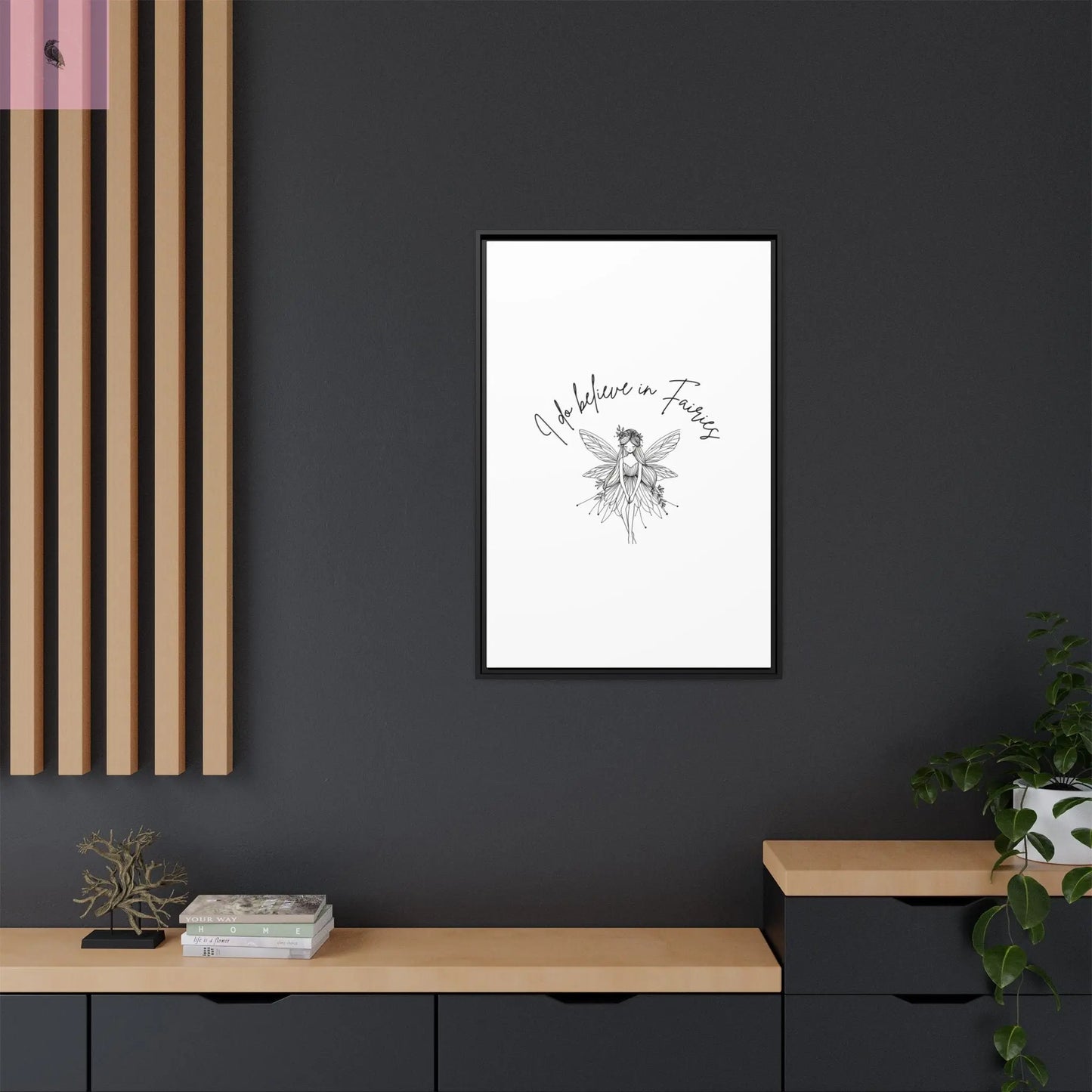 Fairies Canvas, Framed (Multi-color) - The flirty crow
