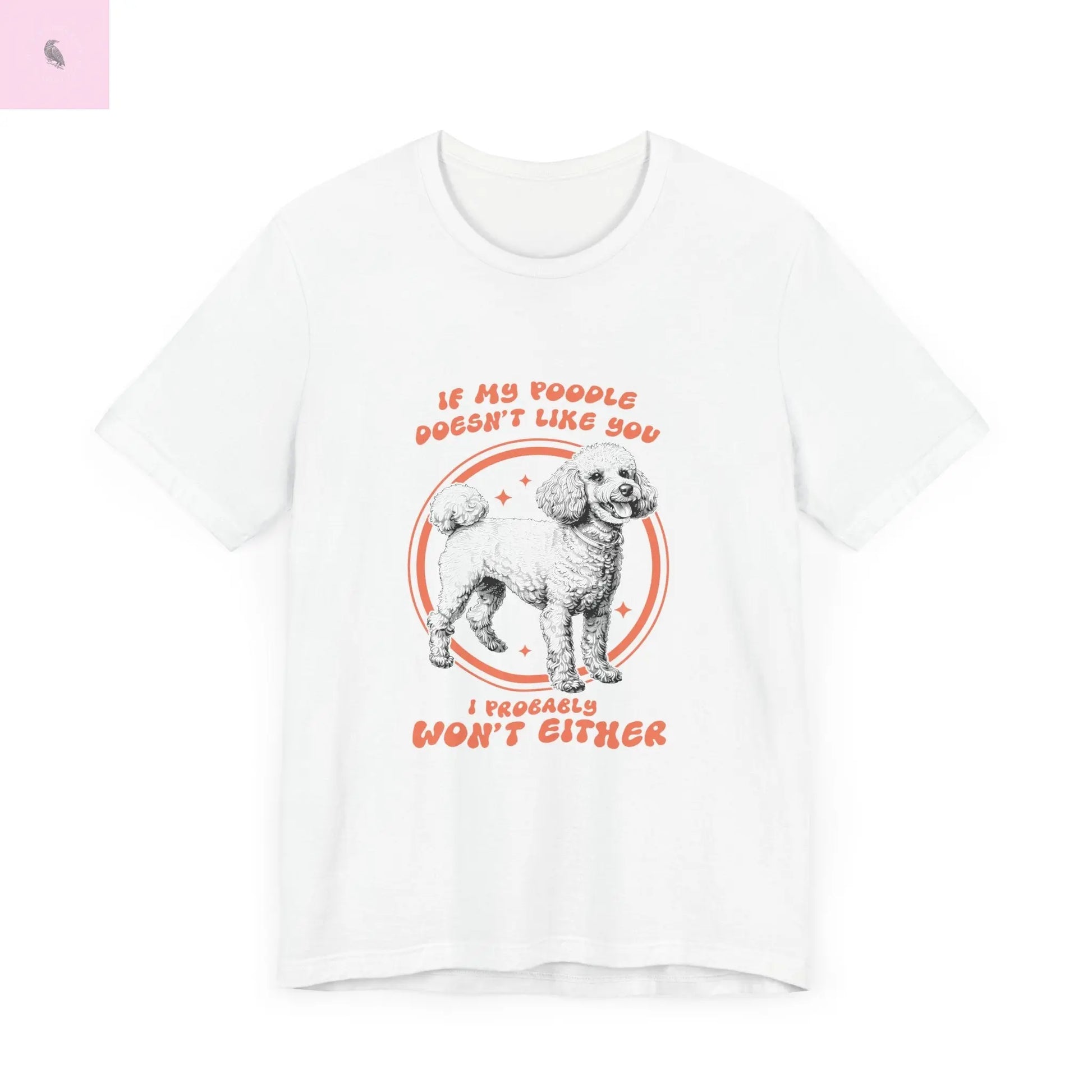 Unisex Poodle lovers short Sleeve Tee the flirty crow
