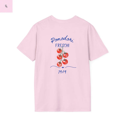 Fresh Tomato Graphic Tee, Farm to table tshirt,  Unisex Shirt, Farmhouse Vibe, Gift for Foodies, Summer Casual Wear, gift for gardener The flirty crow