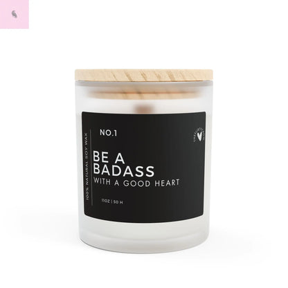 Bad ass Glass motivation Candle The flirty crow