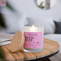 Frosted Glass Kansas City football lovers Candle The flirty crow