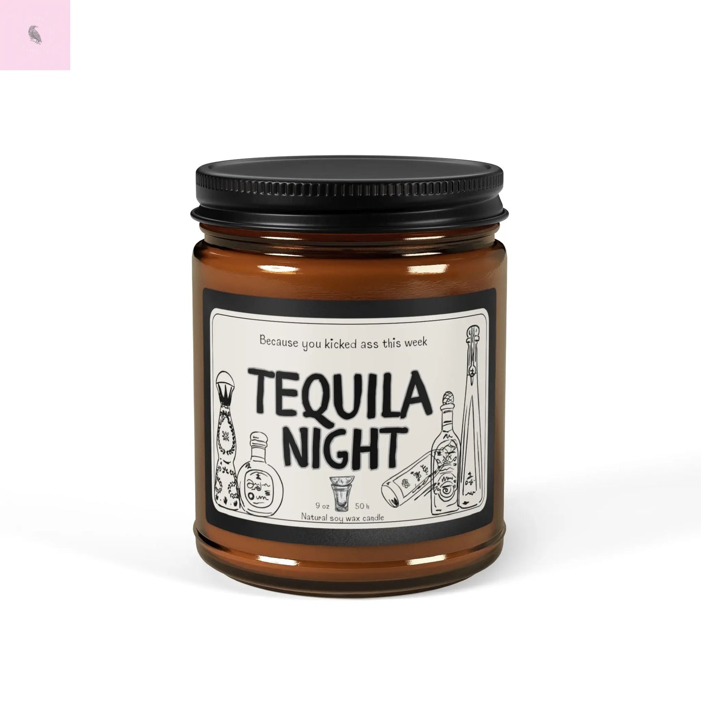 Soy Candle, Tequila Party Gift, Tequila lover candle, party candle Printify