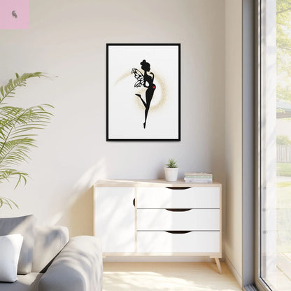 Framed Fairy Art Print - Enchanting Decor for Expecting Mothers, Baby Shower Gift, Elegant Nursery Wall Art, Whimsical Home Accent The flirty crow