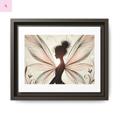 Framed Canvas Fairy wall art - The flirty crow