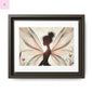 Framed Canvas Fairy wall art - The flirty crow