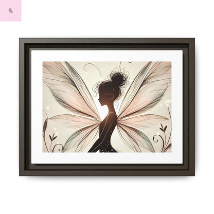 Framed Canvas Fairy wall art - The flirty crow