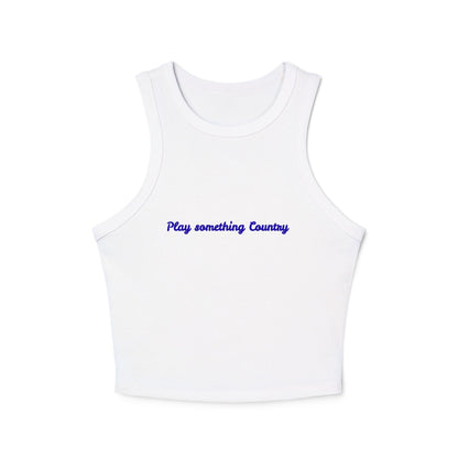 Country Vibes Racerback Tank Top , Play Something Country, Summer Fashion, Festival Wear, Gift for Music Lovers the flirty crow