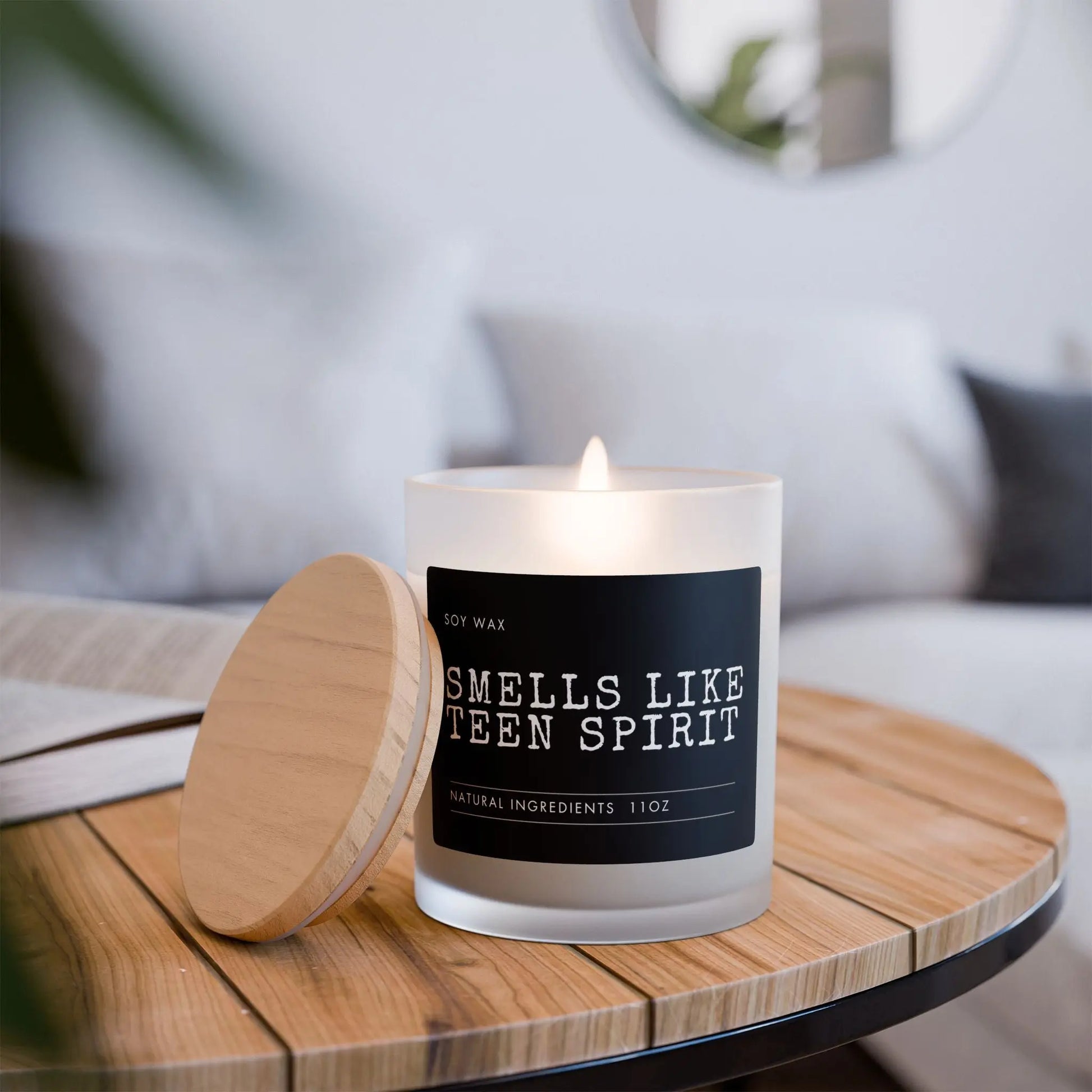 Soy Wax Candle, Smells Like Teen Spirit, 11oz the flirty crow