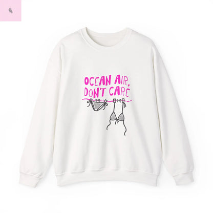 Beach Crewneck Sweatshirt ,Ocean lover, Summer Vibes Sweatshirt, beachy vibe,  Beach vacation Sweater, Casual Outfit, Summer Apparel Printify