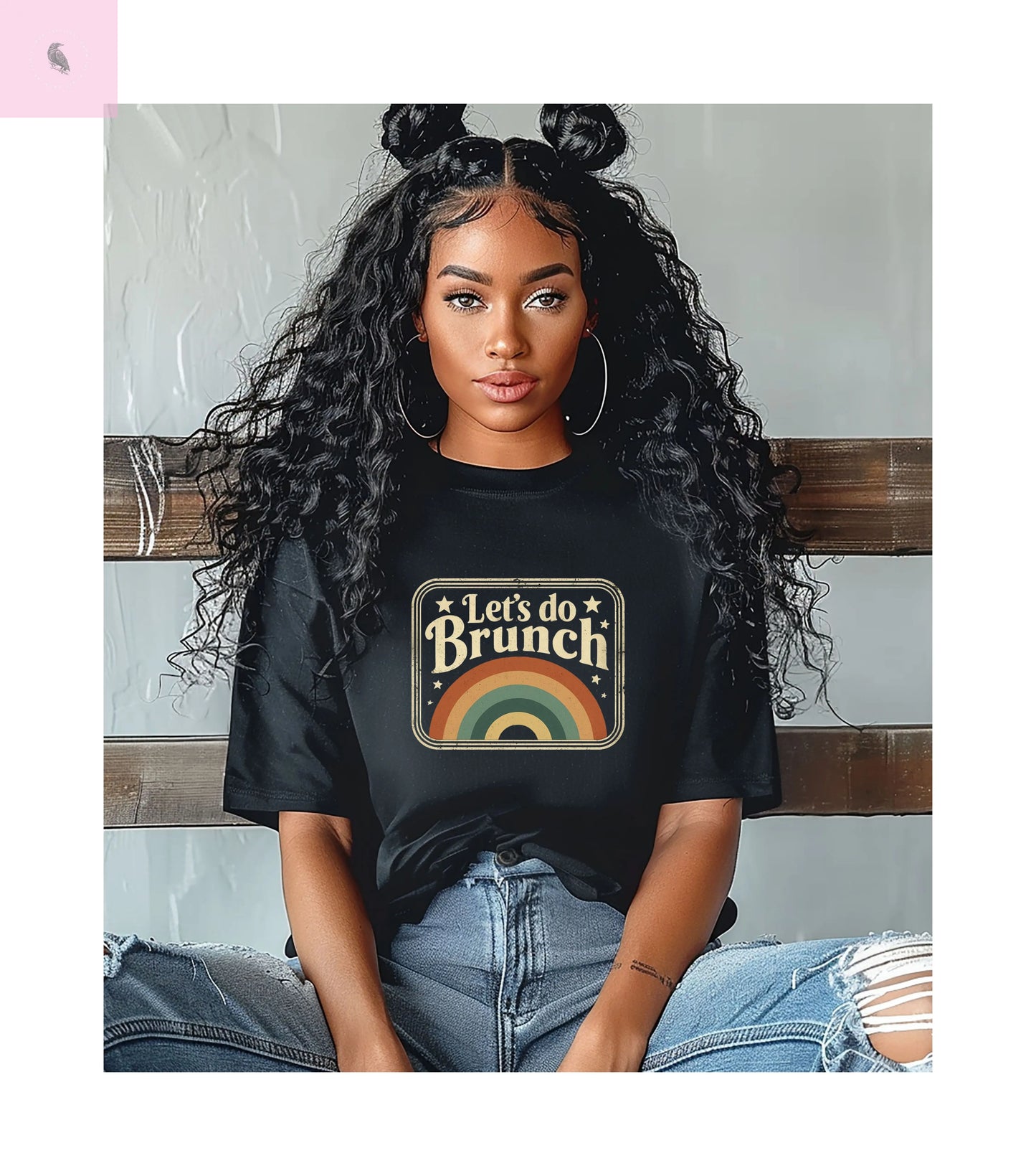Vintage Brunch Unisex T-Shirt, Brunch Lovers tee, Brunch Shirt, Brunch top The flirty crow