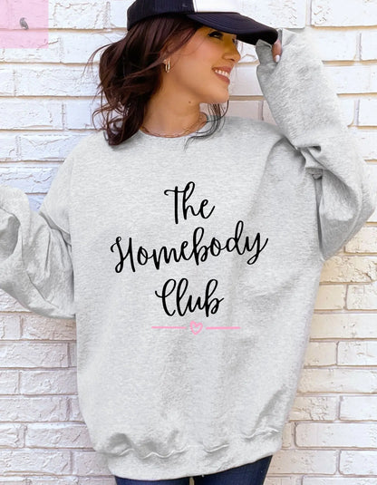 Cozy Homebody Crewneck Sweatshirt the flirty crow