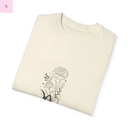 Capricorn birth flower T-Shirt for Astrology Lovers Printify