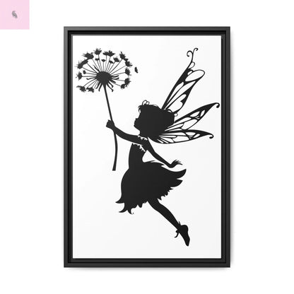 Framed canvas Fairy Silhouette Wall Art, Fairy lover Home Decor, Whimsical Framed Canvas, Fairy Gift, Kids Room Decoration, Nursery Art The flirty crow