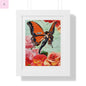 Vintage Butterfly Framed- Floral Wall Art - The flirty crow