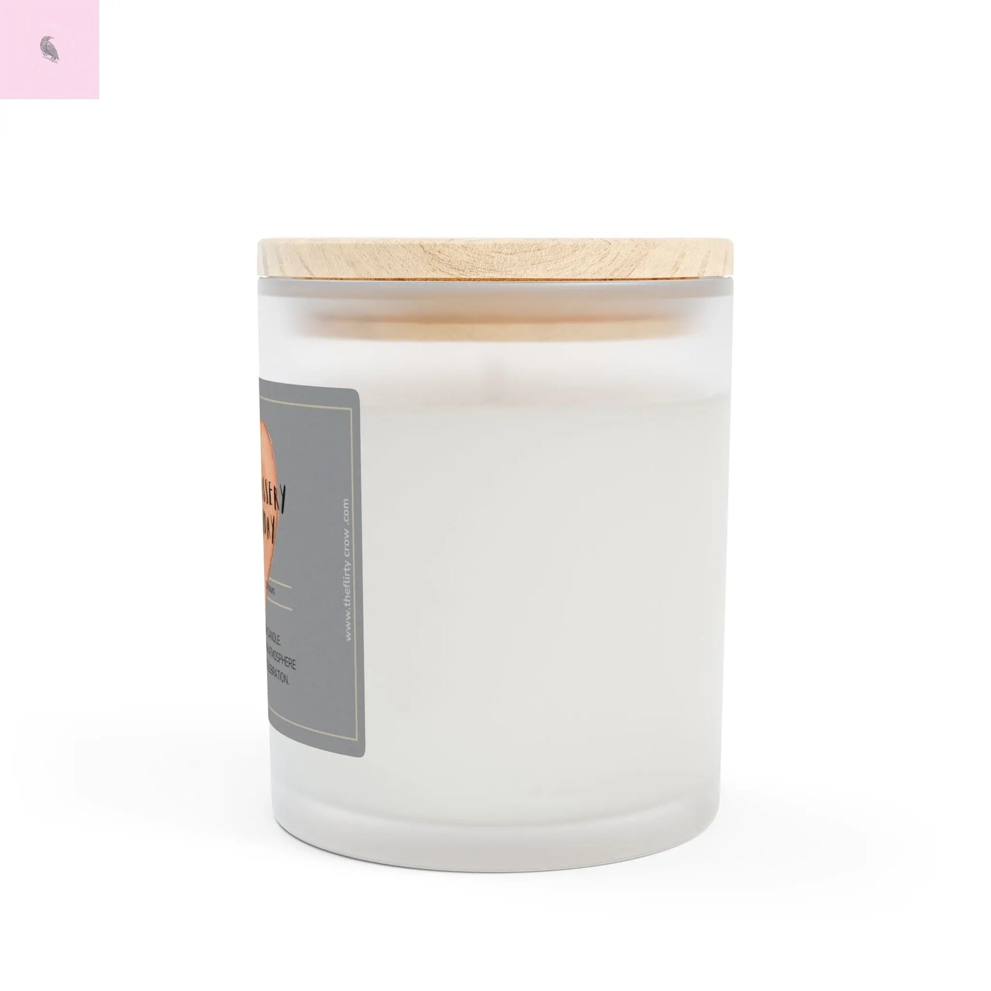 Badassery Everyday Candle - 11oz Frosted Glass Scented Candle The flirty crow