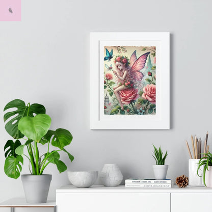 Framed Fairy wall art - The flirty crow