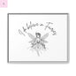 Fairies Canvas, Framed (Multi-color) - The flirty crow