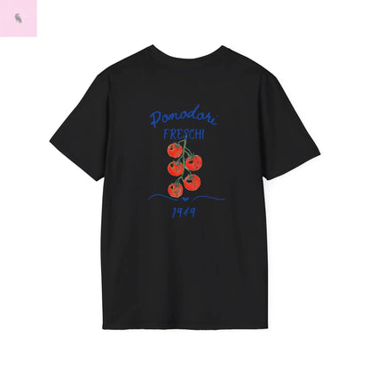 Fresh Tomato Graphic Tee, Farm to table tshirt,  Unisex Shirt, Farmhouse Vibe, Gift for Foodies, Summer Casual Wear, gift for gardener The flirty crow