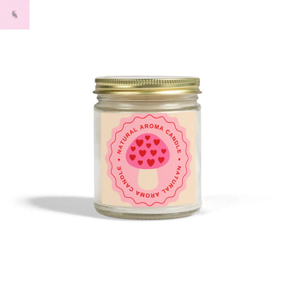 Mushroom retro Scented Candles, Coconut Apricot Wax (4oz, 9oz) the flirty crow