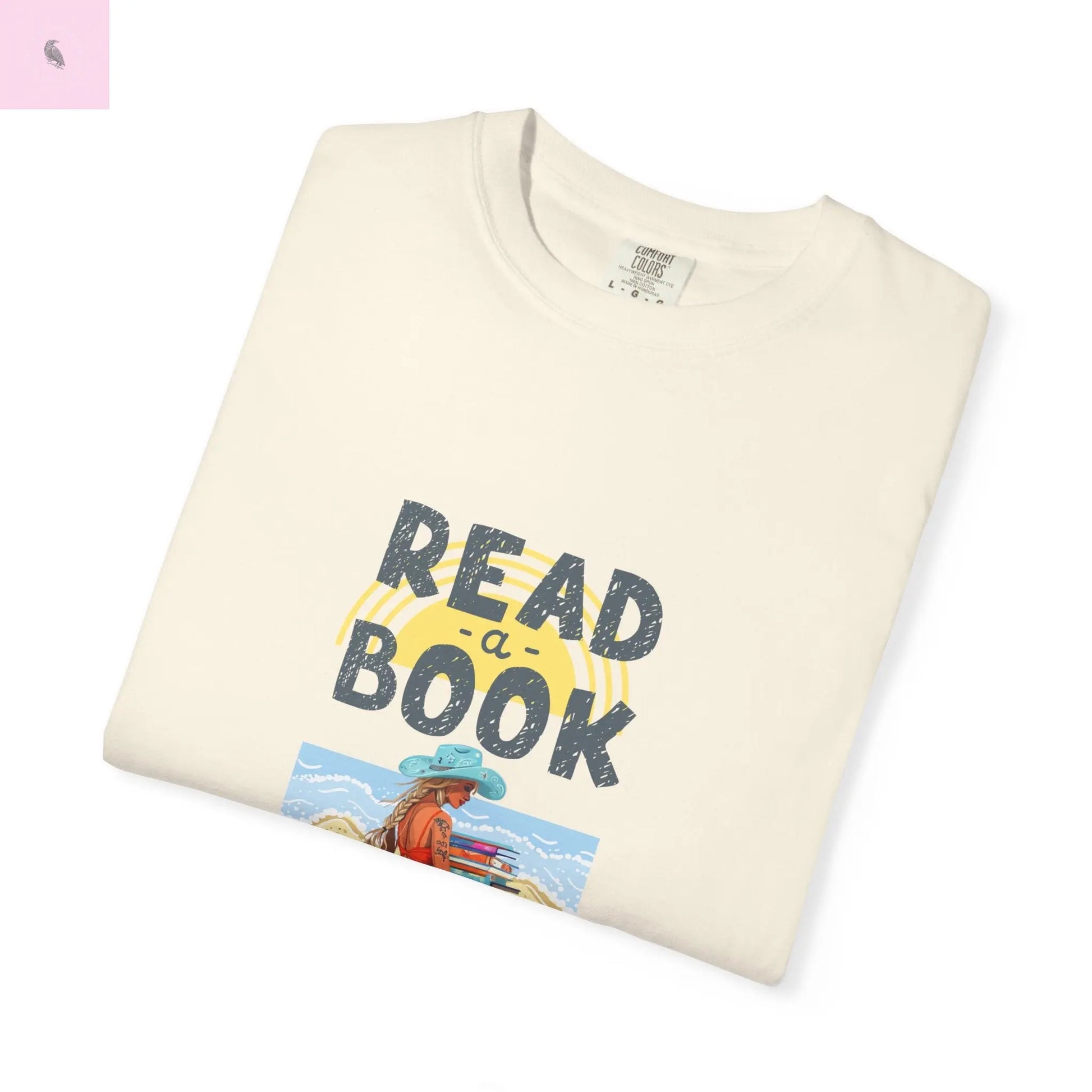 Book Lovers Comfort Colors T-shirt, summer beach reading tee for readers. - The flirty crow
