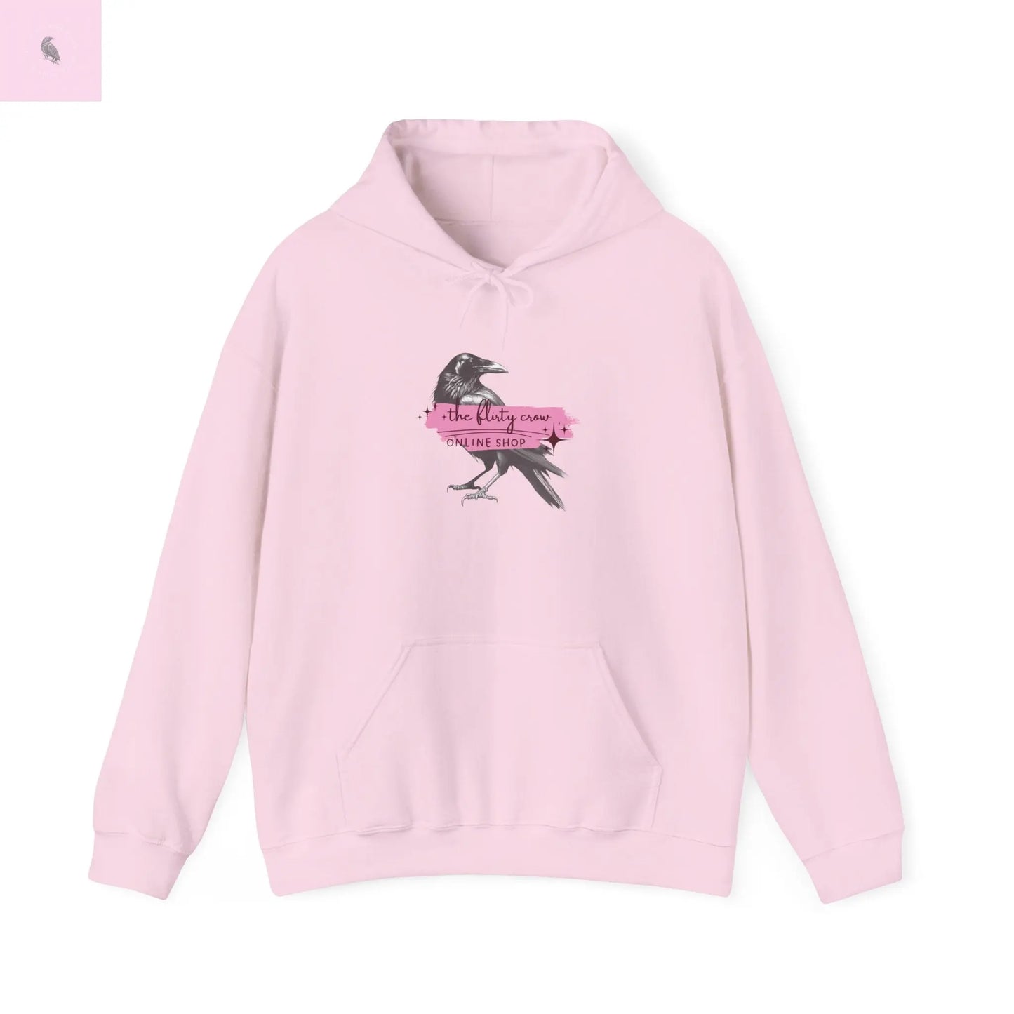 Crow Lovers Hoodie the flirty crow