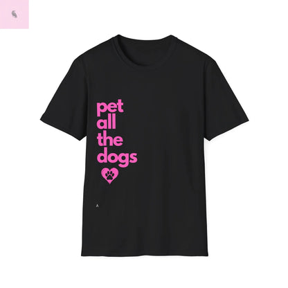 Dog Lover T-Shirt - Unisex Softstyle the flirty crow
