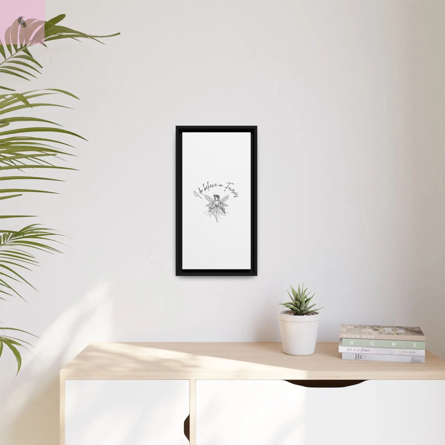 Fairies Canvas, Framed (Multi-color) - The flirty crow