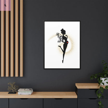 Framed Fairy Art Print - Enchanting Decor for Expecting Mothers, Baby Shower Gift, Elegant Nursery Wall Art, Whimsical Home Accent The flirty crow