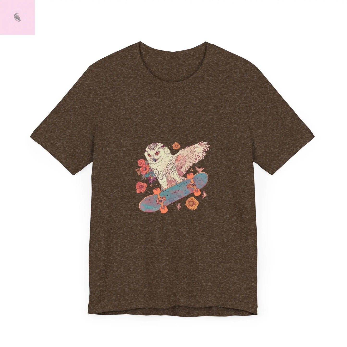Skateboarding Owl Lovers Tee The flirty crow