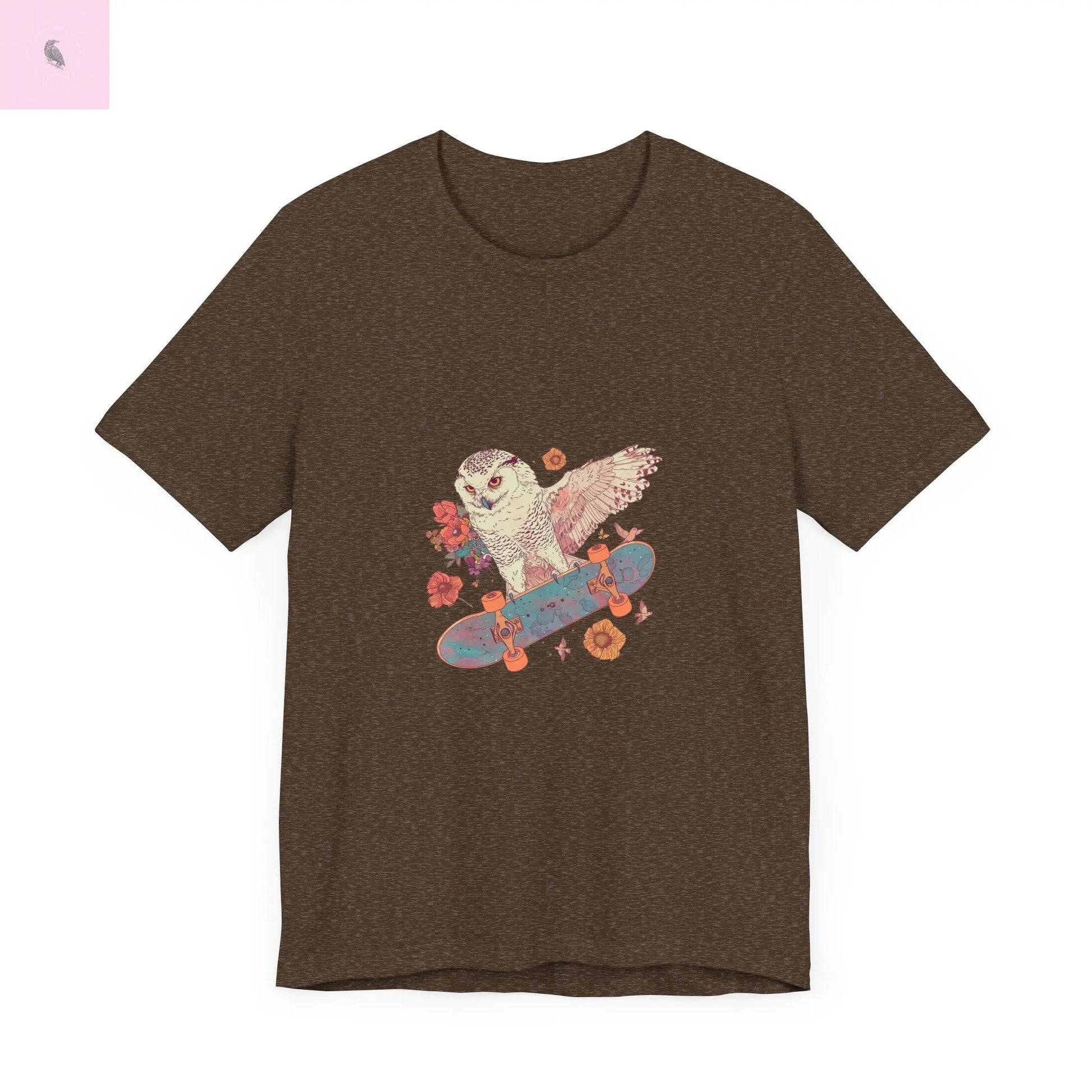 Skateboarding Owl Lovers Tee The flirty crow