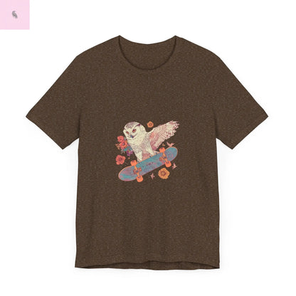 Skateboarding Owl Lovers Tee The flirty crow