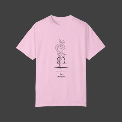 Libra Birthday Flower Unisex  Tee The flirty crow