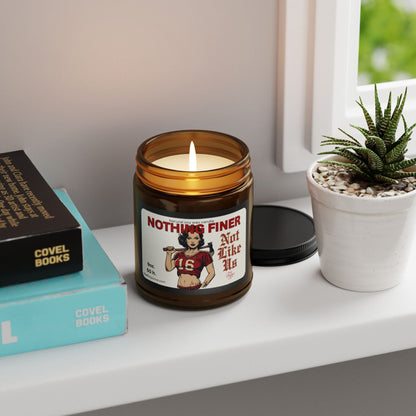 Nothing Finer 49ers fan Soy Candle "Ain't Like Us" Vintage Football 49er fan The flirty crow