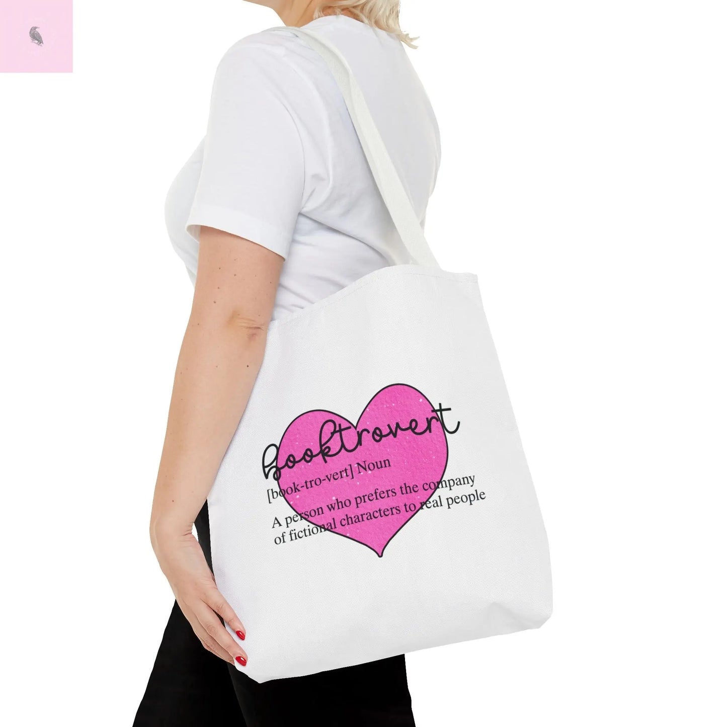 Book Lover Tote Bag, Bookish Gift, Reading Accessories, Tote for Introverts, Eco-Friendly Shopping Bag, Cute Literary Design Printify