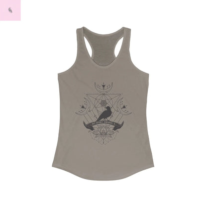 Crow Lovers Racerback Tank the flirty crow