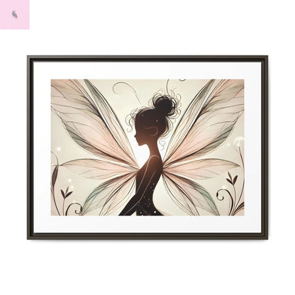 Framed Canvas Fairy wall art - The flirty crow