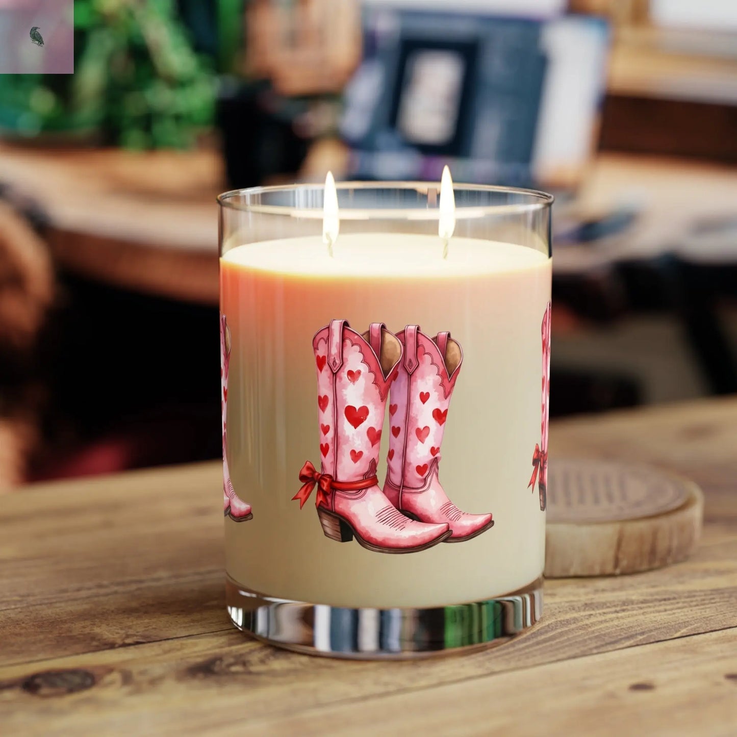 Scented Candle - Cowboy Girl Heart Candle, 11oz The flirty crow