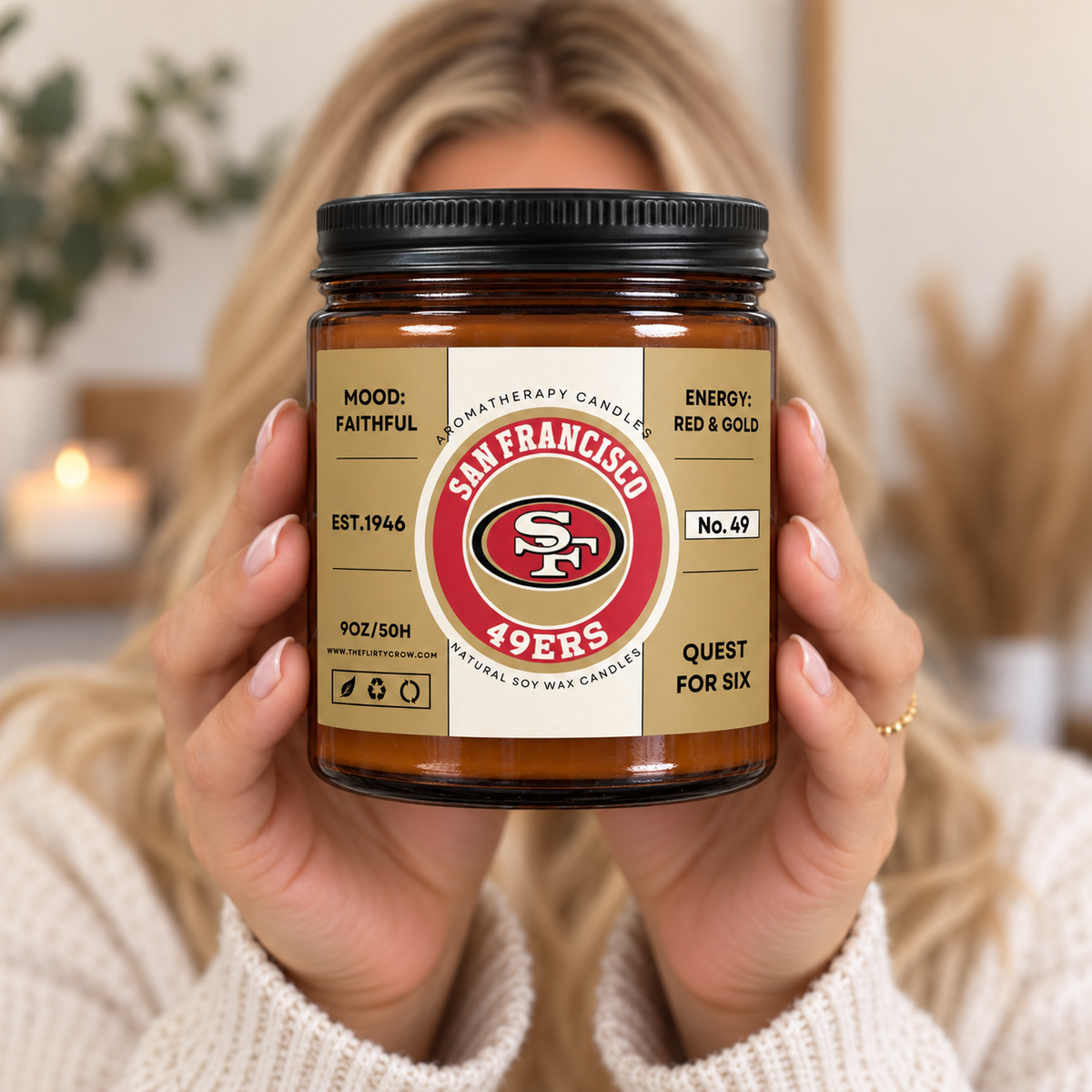 SF Football Soy Wax Candle