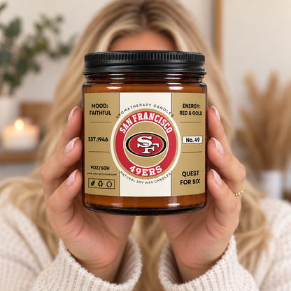SF Football Soy Wax Candle
