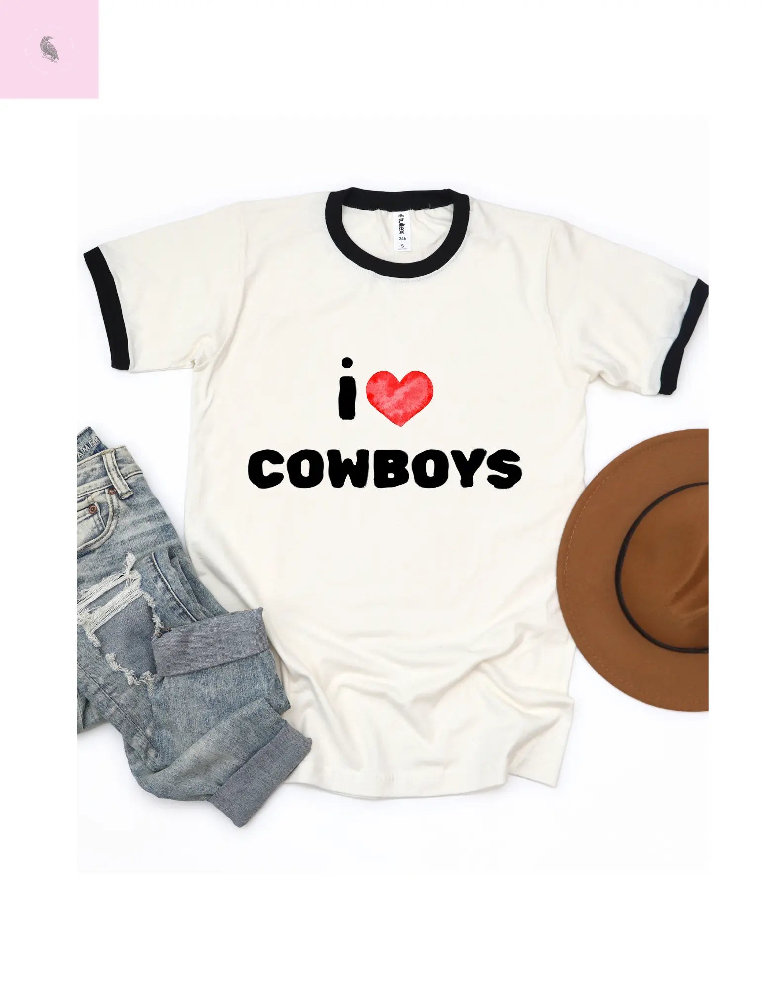 Cowboy Lover Ringer T-Shirt - The flirty crow