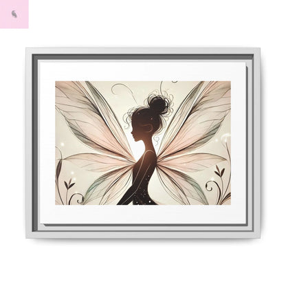 Framed Canvas Fairy wall art - The flirty crow