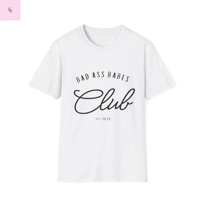 women's babes club unique fun cotton  Softstyle T-Shirt the flirty crow